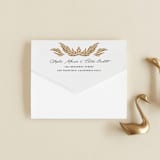 "Floral mosaic" - Savvy Wedding Invitations in Sand by GeekInk Design - Closed