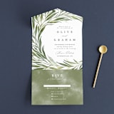 "Orchard" - Savvy Wedding Invitations in Laurel Bough by Erin L. Wilson - Front Open