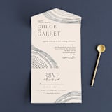 "Rings" - Savvy Wedding Invitations in Natural by Alethea and Ruth - Front Open