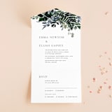 "On and On" - Savvy Wedding Invitations in Botanical Bouquet by Design Lotus - Front Open