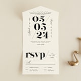 "Big Date" - Savvy Wedding Invitations in Ivory by Anastasia Makarova - Front Open