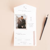 "engrained" - Savvy Wedding Invitations in Blossom by Robin Ott - Front Open