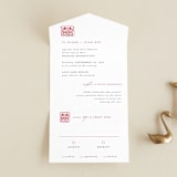 "Double Xi" - Savvy Wedding Invitations in Cherry by fatfatin - Front Open