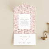 "Terracotta" - Savvy Wedding Invitations in Rust by Kanika Mathur - Front Open
