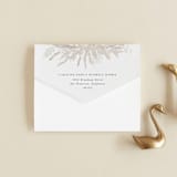 "Winter White Botanicals" - Savvy Wedding Invitations in Slate by Erin Deegan - Closed