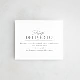 "Everly" - Savvy Wedding Invitations in Snow by Hooray Creative - FREE Recipient Addressing