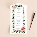 "Blossom" - Savvy Wedding Invitations in Blush by Susan Moyal - Front Open