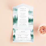 "Forest air" - Savvy Wedding Invitations in Forest by Yuliya Evseeva - Front Open