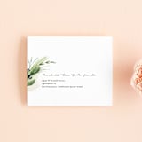 "Greenery Banner" - Savvy Wedding Invitations in Navy by Susan Moyal - FREE Recipient Addressing