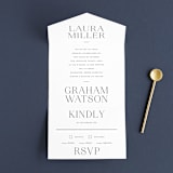"conjoin" - Savvy Wedding Invitations in Pearl by Alethia Frye - Front Open