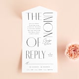 "Bold Union" - Savvy Wedding Invitations in Cloud by Everett Paper Goods - Front Open