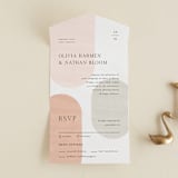 "Curves" - Savvy Wedding Invitations in Cafe by Pixel and Hank - Front Open