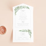 "I do" - Savvy Wedding Invitations in Fern by Creo Study - Front Open