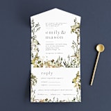 "We Walk Together" - Savvy Wedding Invitations in Evergreen by Petra Kern - Front Open