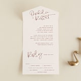 "Millennial" - Savvy Wedding Invitations in Rose by Hooray Creative - Front Open