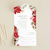 "wispy" - Savvy Wedding Invitations in Sienna by Angela Marzuki - Front Open
