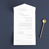 "Rhythmic" - Savvy Wedding Invitations in Simply White by Jennifer Postorino - Front Open