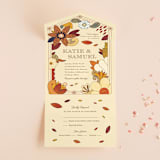 "Nouveau Love" - Savvy Wedding Invitations in Umber by Morgan Ramberg - Front Open
