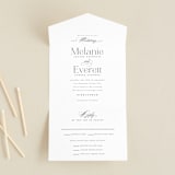 "Pearl" - Savvy Wedding Invitations in Chantilly by Jessica Williams - Front Open