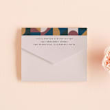 "Abstract Jewels" - Savvy Wedding Invitations in Noir by Maria Alou - Closed
