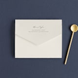 "Modernline" - Savvy Wedding Invitations in Cotton by April Astudillo - Closed