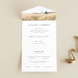 "Picturesque" - Savvy Wedding Invitations in Linen by Christie Garcia - Front Open