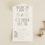 "All Type" - Savvy Wedding Invitations in Daydream by Pixel and Hank - Front Open