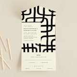 "Crossroads" - Savvy Wedding Invitations in Ink by Iveta Angelova - Front Open