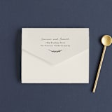 "Connect" - Savvy Wedding Invitations in Almond by Brianne Larsen - Closed