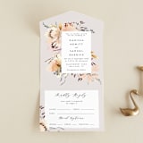 "Sonnet" - Savvy Wedding Invitations in Almond by Petra Kern - Front Open