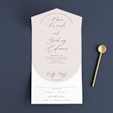 "Around" - Savvy Wedding Invitations in Cloud by Kaydi Bishop - Front Open