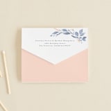"Cascading Floral" - Savvy Wedding Invitations in Lagoon by Corinne Malesic - Closed