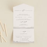 "ridge" - Savvy Wedding Invitations in Natural by Kate Ahn - Front Open