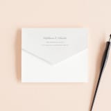 "Modern Crest" - Savvy Wedding Invitations in Sea by Kristen Smith - Closed