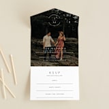"Picture Perfect" - Savvy Wedding Invitations in Opal by Jennifer Postorino - Front Open