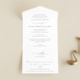 "Breathe" - Savvy Wedding Invitations in Linen by Jennifer Postorino - Front Open