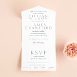 "Regal" - Savvy Wedding Invitations in Marine by Lauren Chism - Front Open