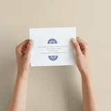 "watercolor tile" - Savvy Wedding Invitations in Cobalt by Katharine Watson - How it works
