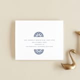 "watercolor tile" - Savvy Wedding Invitations in Cobalt by Katharine Watson - FREE Recipient Addressing