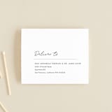 "Postale" - Savvy Wedding Invitations in Ebony by Ann Gardner - FREE Recipient Addressing