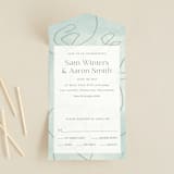 "Blue Jean Baby" - Savvy Wedding Invitations in Ocean by Chelsea Petaja - Front Open