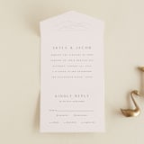 "Mountains" - Savvy Wedding Invitations in Ivory by Angela Thompson - Front Open