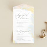 "The whisper of the waves" - Savvy Wedding Invitations in Sunrise by Helen Halik - Front Open