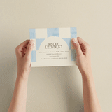 "Checker Wash" - Savvy Wedding Invitations in Ivory by Baumbirdy - How it works