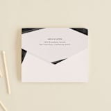 "Inky" - Savvy Wedding Invitations in Onyx by Inkblot Design - Closed