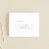"Modern Ticket" - Savvy Wedding Invitations in Rust by Alethea and Ruth - FREE Recipient Addressing