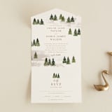 "Into the Forest" - Savvy Wedding Invitations in Cream by Alethea and Ruth - Front Open