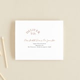 "Center Crest" - Savvy Wedding Invitations in Sweet Potato by Alethea and Ruth - FREE Recipient Addressing
