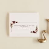 "Dried Floral Wreath" - Savvy Wedding Invitations in Cabernet by Erin Deegan - FREE Recipient Addressing