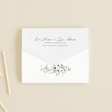 "Fleur" - Savvy Wedding Invitations in Lily by Everett Paper Goods - Closed